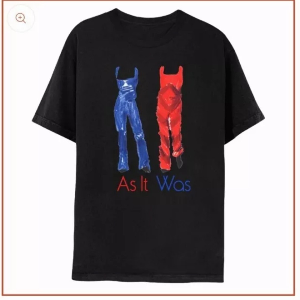 Harry Styles As It Was Short Sleeve Tee Size Medium **